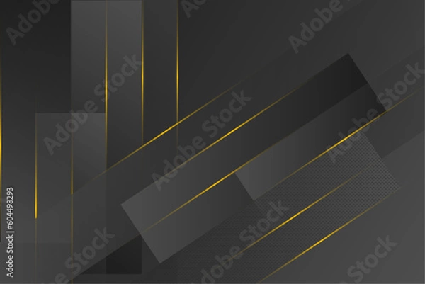 Obraz Black modern and elegant abstract background design