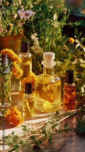 Obraz cosmetic product made from natural ingredients. Generative AI