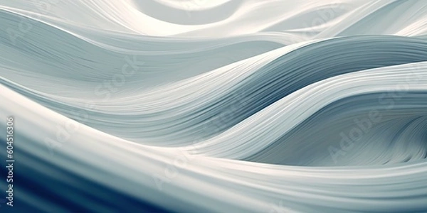 Fototapeta Abstract white swirling background, generative ai