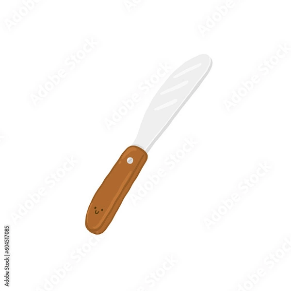 Obraz kitchen knife tools Bakery so cute Png elements for decorating presentation , print card etc.