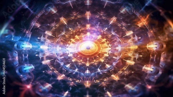 Fototapeta Concept of Quantum multidimensional reality