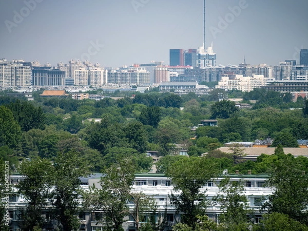 Obraz 100 million pixel high-definition urban buildings and bridges