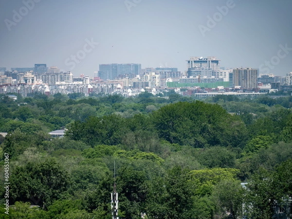 Obraz 100 million pixel high-definition urban buildings and bridges