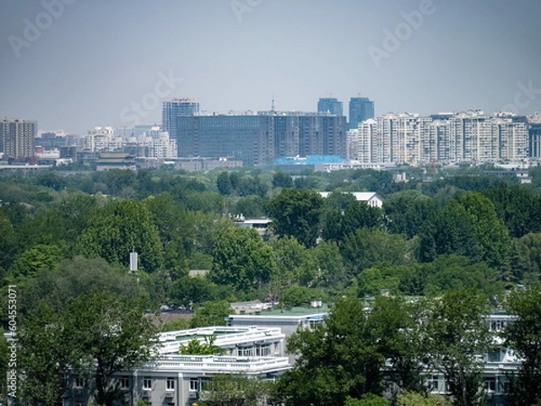 Obraz 100 million pixel high-definition urban buildings and bridges