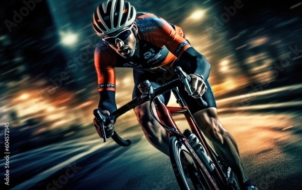 Obraz biker in action