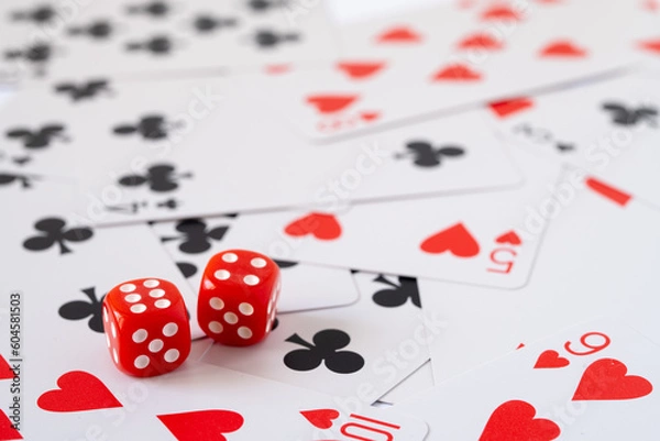 Fototapeta diceとサイコロの素材