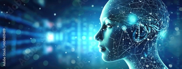 Fototapeta Conversational Pioneers: Unleashing the Power of AI Chat Technology. Generative Ai