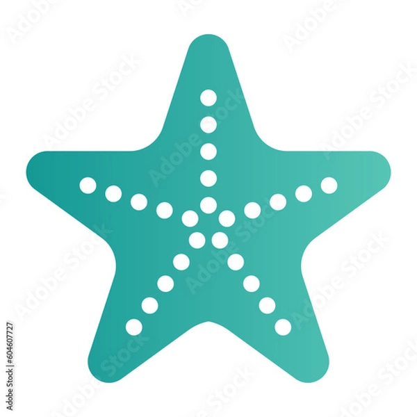 Fototapeta starfish gradient icon