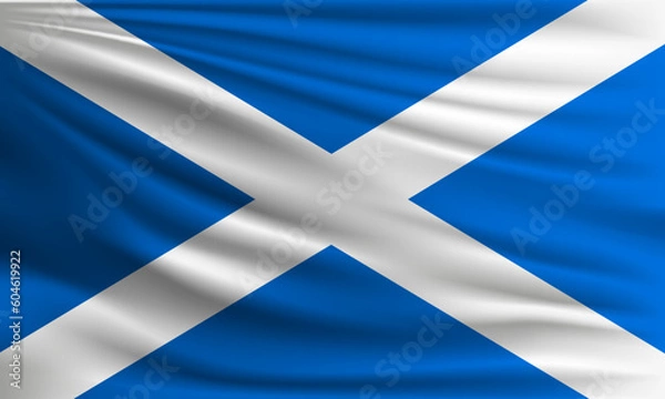 Obraz Vector flag of Scotland