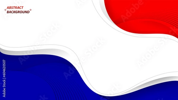 Fototapeta abstract red blue white background