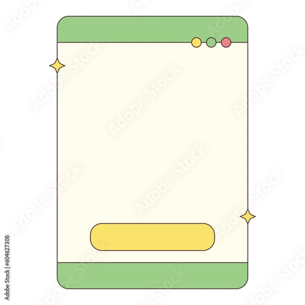 Fototapeta Minimalist UI Frame