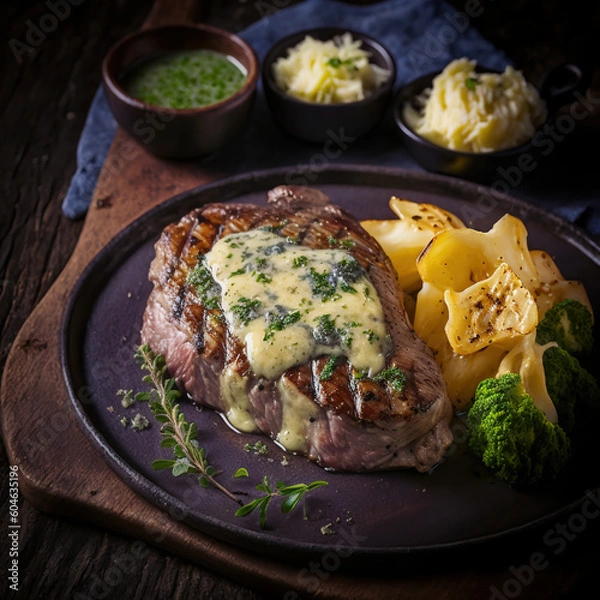 Obraz Herzhaftes Gericht, KI generiertes Bild