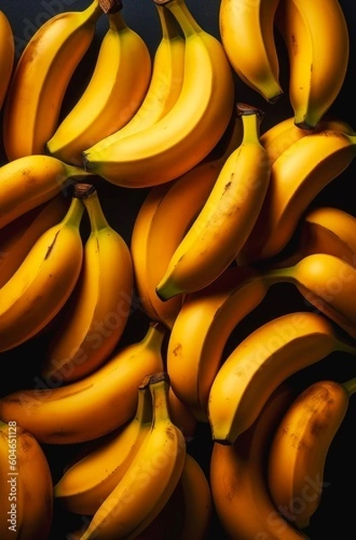 Obraz Fresh bananas. Generative AI.