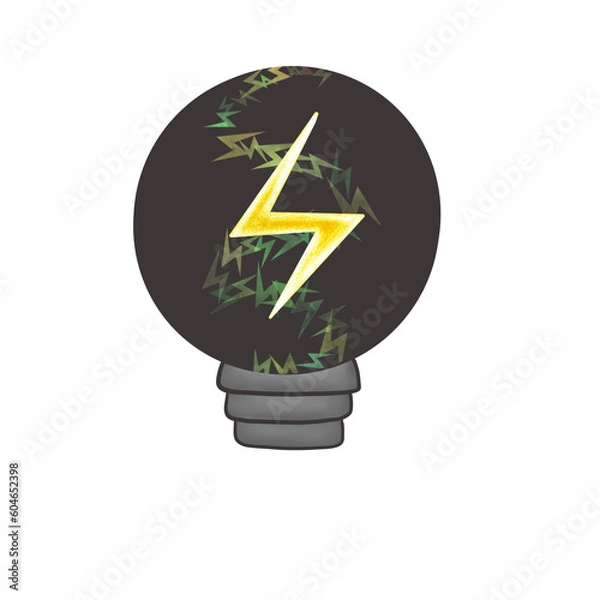 Obraz light bulb energy 