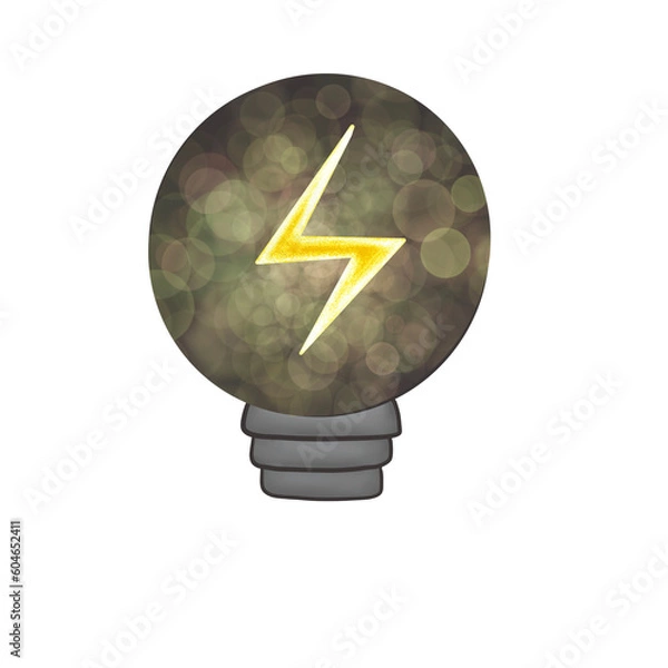 Obraz light bulb energy 