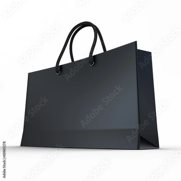 Obraz Black glaze paper shopping bag