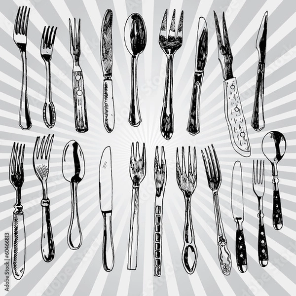 Obraz Forks and Spoons