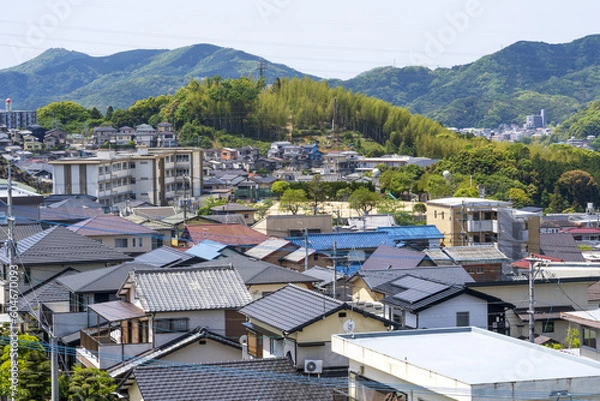 Obraz 住宅街　街並み　田舎