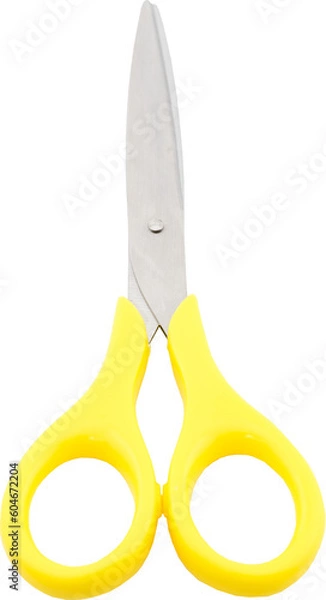 Obraz はさみ　黄色　切り抜き
