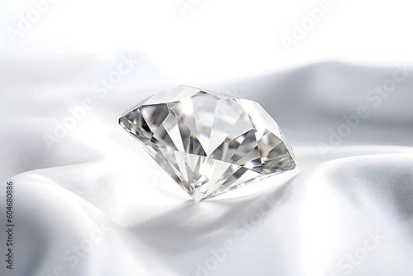 Obraz Diamond in a silky background