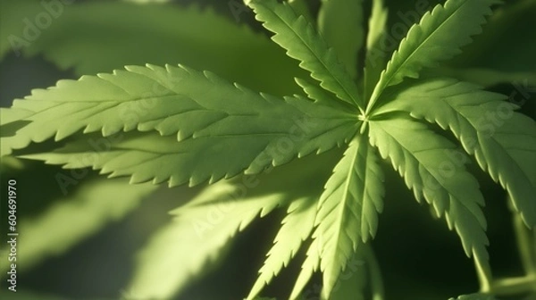 Obraz Cannabis als grafisches Element