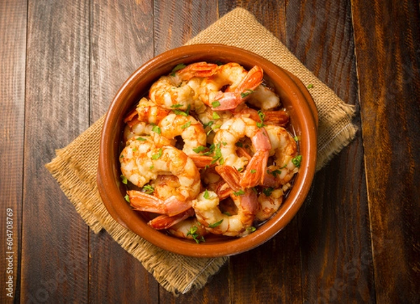 Obraz langostinos al ajillo