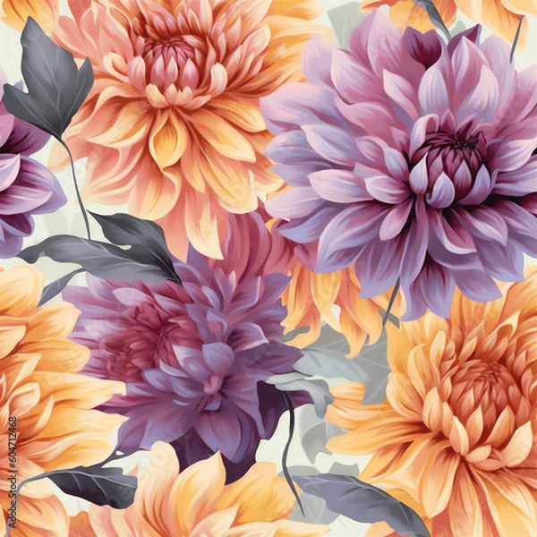 Obraz pattern with flowers