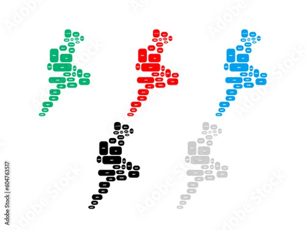 Fototapeta 三重県　地図_デフォルメ⑧