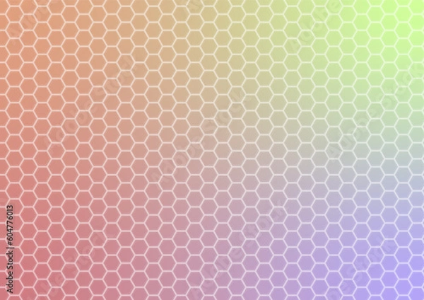 Obraz Abstract gradient hexagon pattern geometric cover presentation background