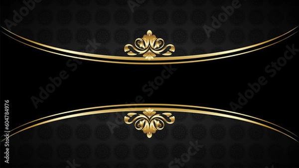 Obraz Premium card with gold elements