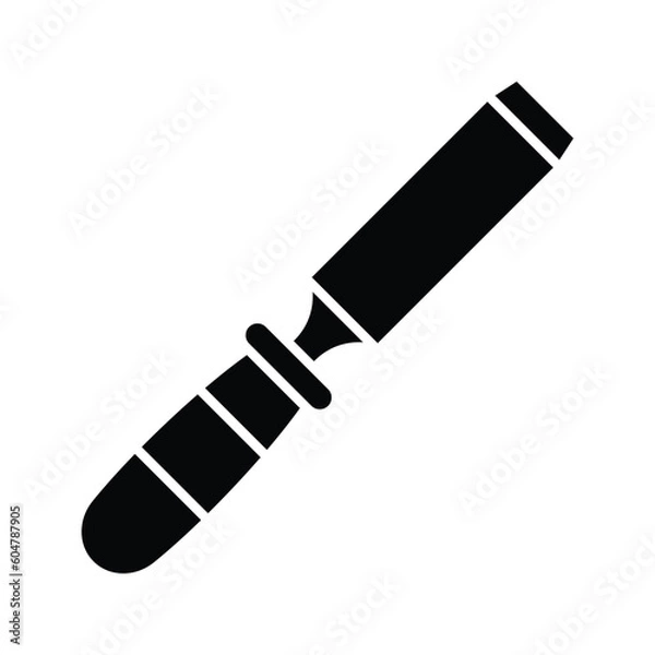 Fototapeta chisel icon vector design template in white background