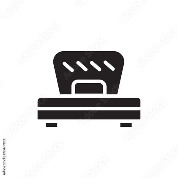 Obraz bed bedroom double icon