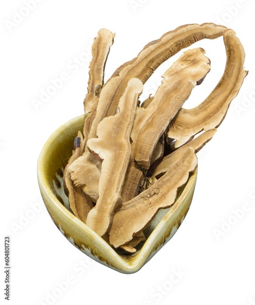 Fototapeta Ganoderma lucidum, sliced in a cup, ready to use.