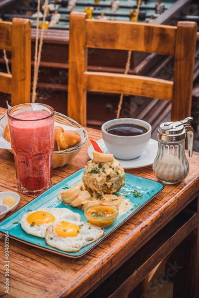 Obraz bolón de verde en desayuno