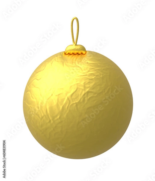 Obraz Goldene Weihnachtskugel.