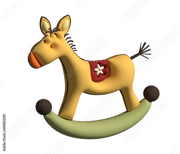 Fototapeta Schaukel Pferd.