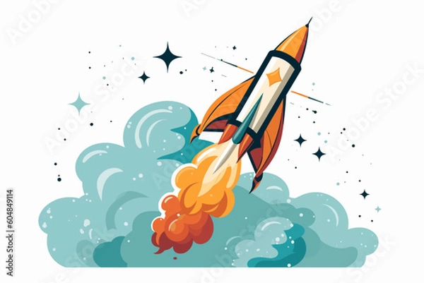 Obraz Retro Skyrocket 