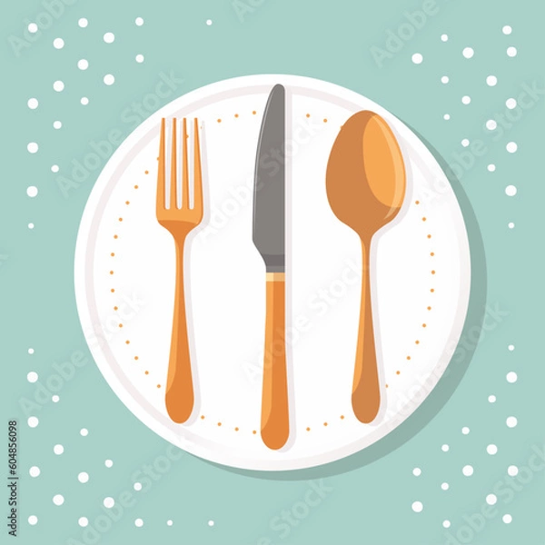 Obraz カトラリーのベクターイラスト