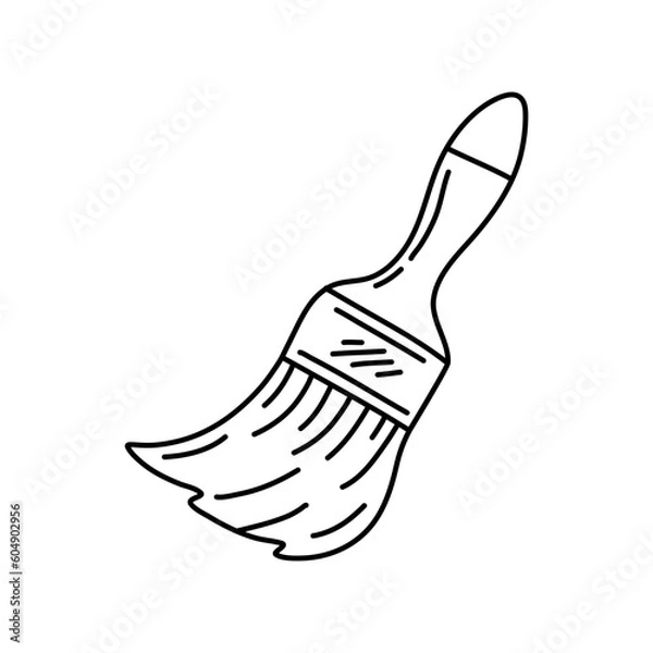 Fototapeta Sketch doodle Paint Brush Vector