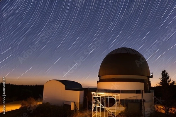 Obraz Astronomical observatory night under the stars - generative ai
