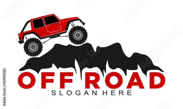 Obraz Off road vehicle vector logo