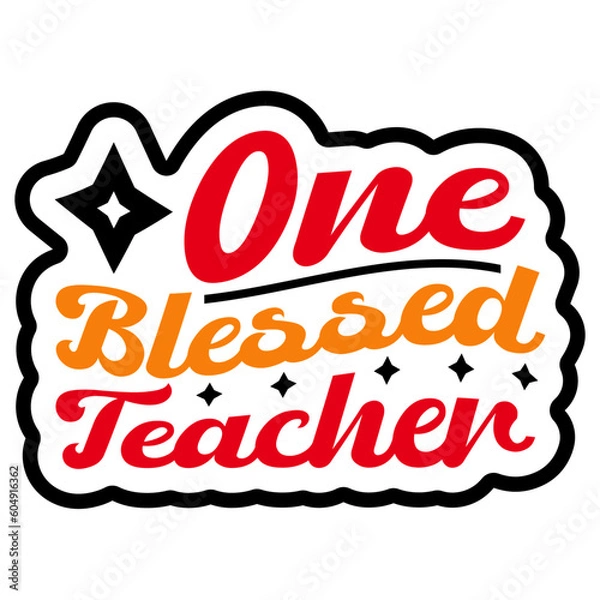 Obraz Retro Teacher  T-shirt Design, Vector