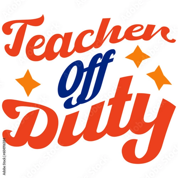 Obraz Retro Teacher  T-shirt Design, Vector