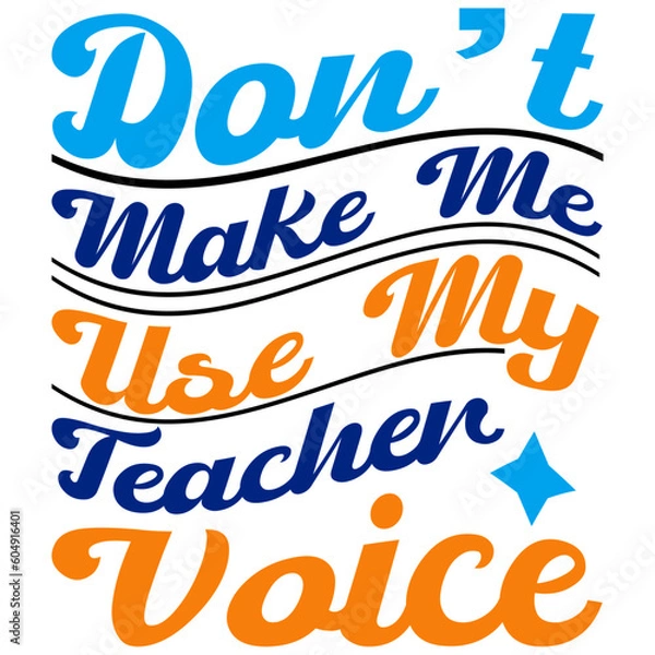 Obraz Retro Teacher  T-shirt Design, Vector