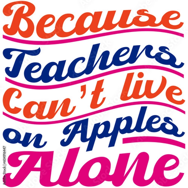 Obraz Retro Teacher  T-shirt Design, Vector