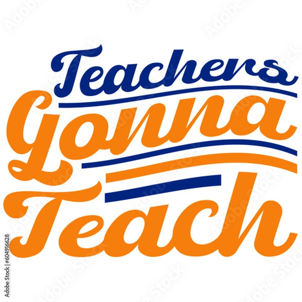 Obraz Retro Teacher  T-shirt Design, Vector