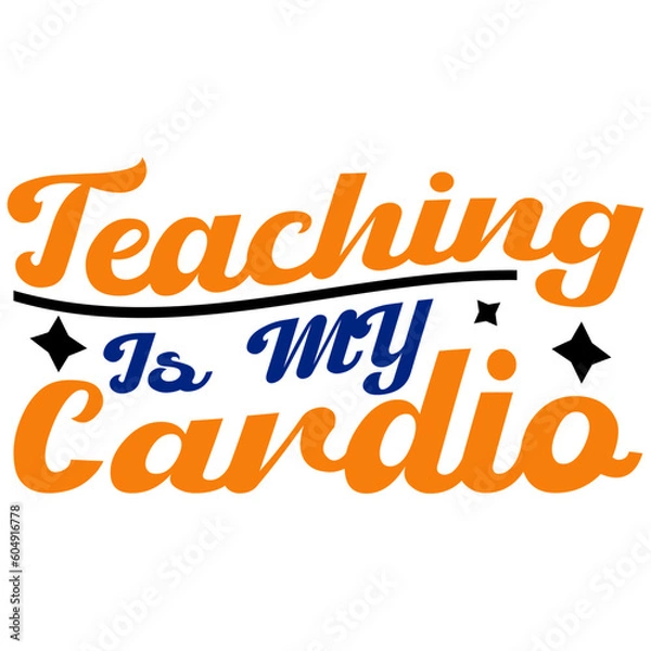 Obraz Retro Teacher  T-shirt Design, Vector
