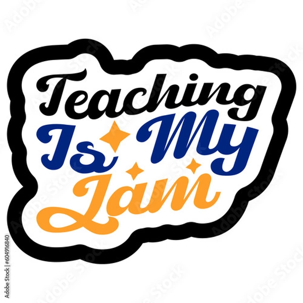 Obraz Retro Teacher  T-shirt Design, Vector
