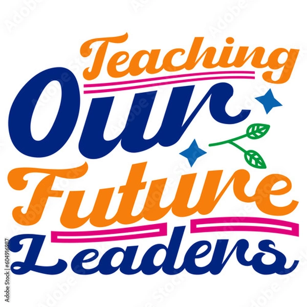 Obraz Retro Teacher  T-shirt Design, Vector