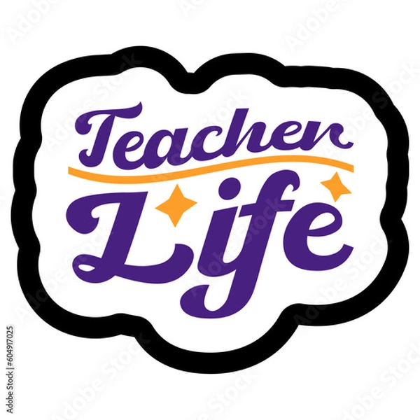 Obraz Retro Teacher  T-shirt Design, Vector